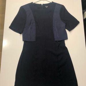 Top shop navy short sleeve mini dress
